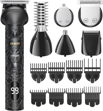 6-in-1 Baardtrimmer, Tondeuse en Precisietrimmer - USB-C Oplaadbaar met 150 Minuten Looptijd