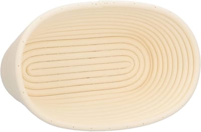 Broodmandje - Bakmand - Brood Bakken - Hygiënisch Kunststof - 25x15x9cm - Gebroken Wit