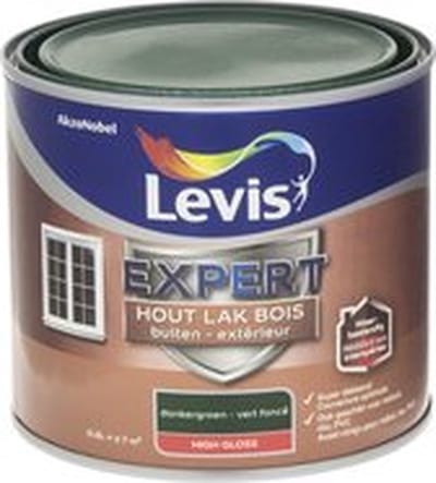 Levis - Expert Hout Lak Buiten High Gloss - Donkergroen - 0,5 L