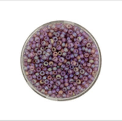 9660-354 Jap. Miyukirocailles - 2,2mm - transp.mat light amethyst rai - 12 gram