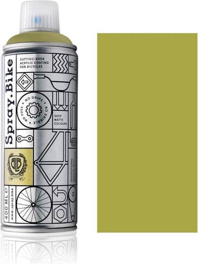Spray.Bike Geelbruine Fietsverf - Vintage Collection 400ml Fiets Verf - Poedercoating voor fiets frames, ontworpen voor zowel amateur- als professioneel gebruik