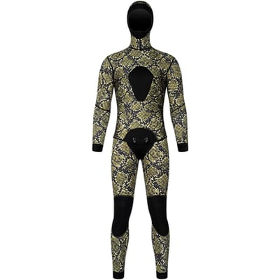 3mm Duikpak met Capuchon Verdikt Speervissen Surfen Freediving Set voor Herfst Winter Bath Shadow Green L