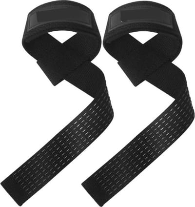 Lifting straps - Deadlift straps - Hefbanden - Wrist straps - Krachttraining Accessoires - Heel goede grip - Zwart - 2 stuks