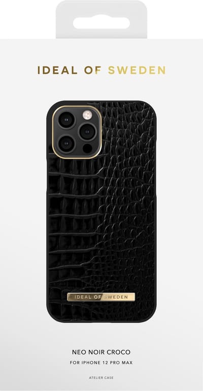 iDeal of Sweden Hoesje Geschikt voor iPhone 12 Pro Max - iDeal of Sweden Atelier Backcover - zwart