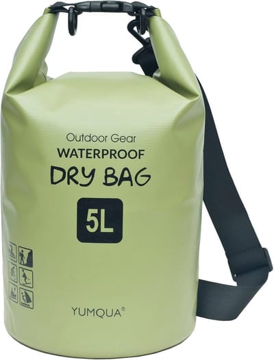 Waterdichte tas voor kajakken, kamperen en watersport - 5L tot 40L opties
