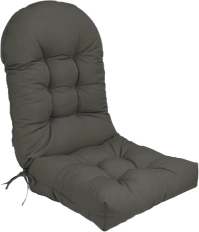 Ligstoel Kussen - Schommelstoel Kussen - Buiten Zitten - Antislip Bevestiging - 40x50x10cm - Donkergrijs