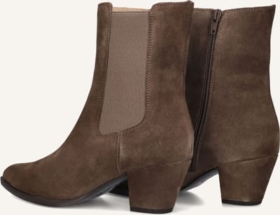 Unisa Leyla Enkellaarsjes - Enkelboots met rits - Dames - Bruin - Maat 36