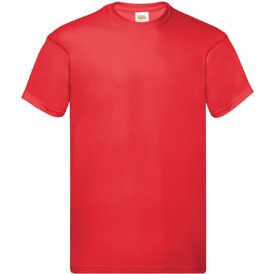 Fruit of the Loom Heren Origineel T-Shirt (Rood)