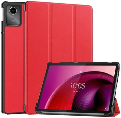 Tablet Hoes Geschikt voor Lenovo Tab M11 / K11 | Book Case met Standaard | Kunstlederen Beschermhoes | Tri-fold | Rood