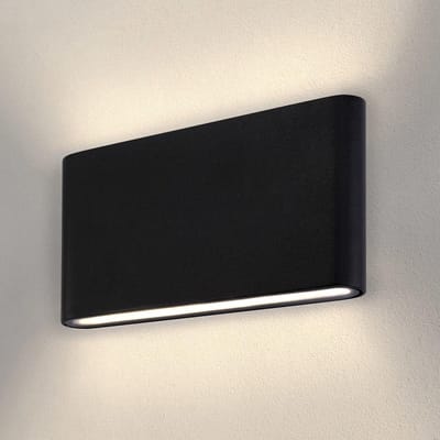 12W Zwarte LED Wandlamp 3000K IP54 - Buiten- en Binnenverlichting