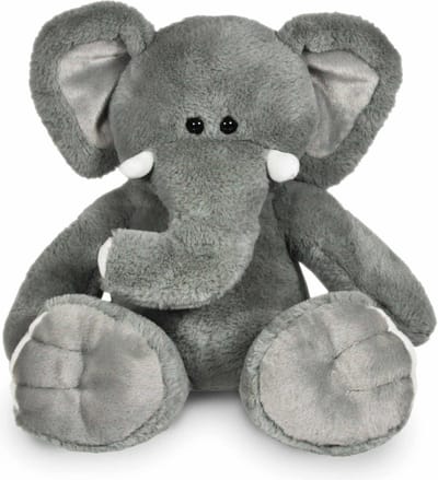 Funnies Knuffel Olifant Luca grijs 45cm - Zachte Knuffel voor Kinderen - Grote Pluche Knuffel - Knuffelspeelgoed voor Baby & Peuter - Cadeau voor Jongens & Meisjes
