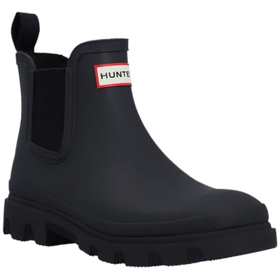Downpour Unisex Chelsea boots Rubber Zwart Waterdicht