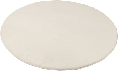 J-Line vloerkleed Cutie Rond - polyresin - wit