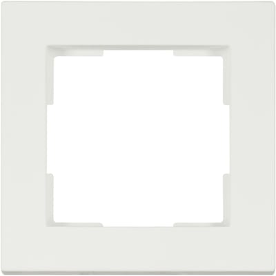 ION Industries - Afdekraam V1 - 1-voudig - verticaal/horizontaal - 85 x 85 x 11 mm - mat wit