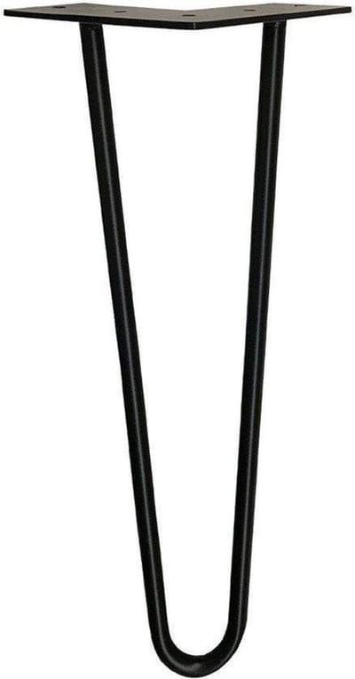 FLE - Stalen hairpin zwart hairpin ø 1,2 cm en hoogte 35 cm
