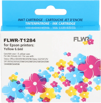 FLWR - Cartridges / Epson T1284 / geel / Geschikt voor Epson