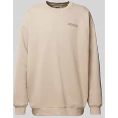 Sweatshirt met labelprint, model 'EMIS'