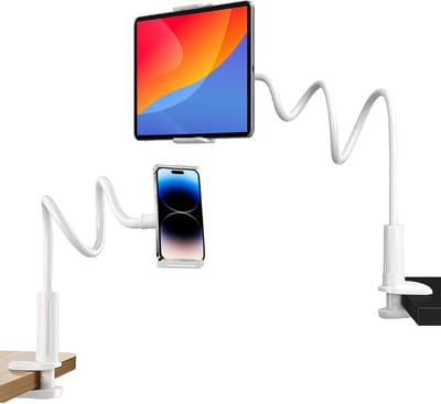 Tablethouder Standaard, Mobiele Telefoonhouder Bed Lange Arm 75cm, Verstelbare Arm In Bed voor Tablet, Flexibele Standaard 360° Draaibaar, voor 11,5-18cm Iphone/Ipad Air/Pro/Tablet/Switch