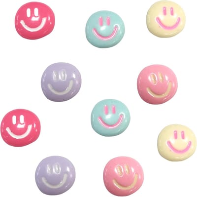 Koelkastmagneten - 30 kleurrijke magnetische stickers met smileygezichten - Sterke magneten - Creatieve magneten voor kinderen - Magneten voor bevestiging aan prikborden - Geschikt voor whiteboards, magneetborden, kasten - Kantoor- en keukendecoratie