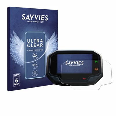 Savvies - Screenprotector voor Kawasaki Ninja 650 / 1000SX 2020+ - Folie Beschermfolie transparant 6 Stuks