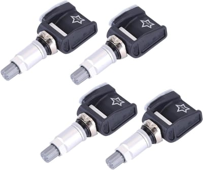 Bandenspanningssensoren - TPMS sensoren - Auto Veiligheid - Originele Pasvorm - 4 stuks - Zwart