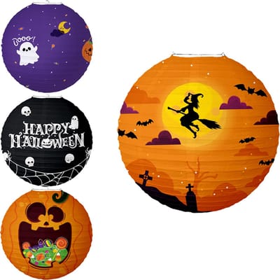 Lampionstokje - Halloween - Lampion - Decoratie Buiten - Versiering - Treklampion - Set - Sint Maarten - Licht