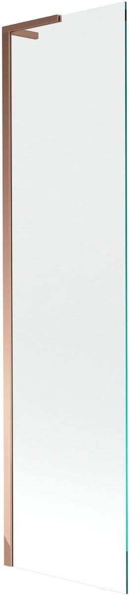 Mexen Next L badwand 1-vleugelig 50 x 150 , transparant, roze goud - 895-050-000-03-00-60