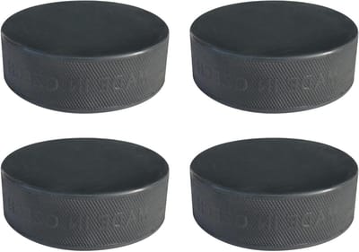 IJshockey Praktijk Puck - Oefenpuck IJshockey - Trainen op het ijs - Standaard afmetingen - 4 stuks - Zwart