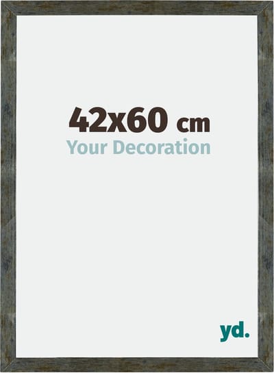 Your Decoration - Fotolijst 42x60 cm - MDF - Blauw Goud Gemeleerd - Mura