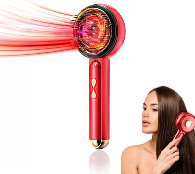 Draadloze Hoofdhuid Stimulator met Roodlichttherapie voor Haar en Olie Applicator