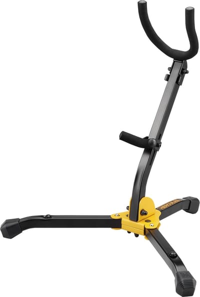 HERCULES Stands HCDS-530BB Altsaxofoonstandaard, Tenorsaxofoonstandaard, opvouwbaar, tas