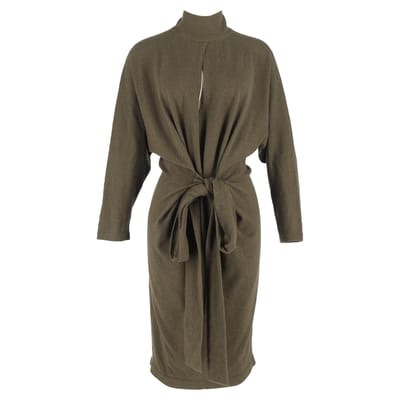Tom Ford jurk met riem in groene kasjmier