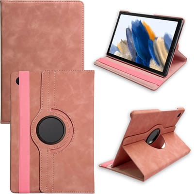 Casemania Hoes Geschikt voor Samsung Galaxy Tab S10 FE Plus - Pale Pink - Draaibare Tablet Book Cover met Standaardfunctie