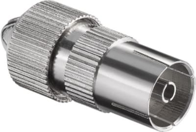 Coax stekker female - Voor satelliet tv