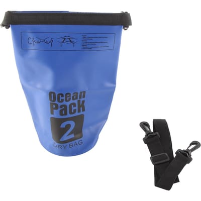 Waterdichte Emmer Tas Waterafstotende Droge Tas Modern voor Buiten Raften Kamperen 3L Geel Dark Blue blue