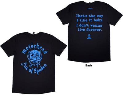 Motorhead - Ace Of Spades Lyric Heren T-shirt - L - Zwart