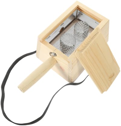 Dailygoods - Moxa Stick Houder - Moxibustion Box - Duurzaam en geïsoleerd - Lichtgeel - Alsem Brander Tool - Gezondheid en welzijn - Geschikt voor vol...