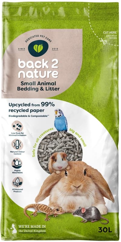 Dailygoods - Back 2 Nature Strooisel en Kattenbakvulling - 30L Knaagdieren