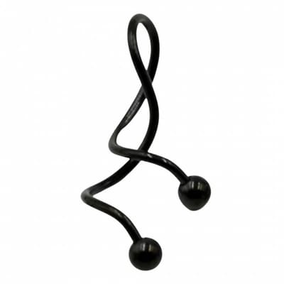Oorbel-Zwart-1 stuks-Helix-Lobe-Piercing - Charme Bijoux