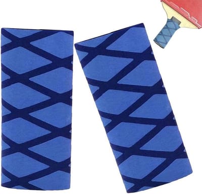 Tafeltennis Racket Grips - Handvat Tape - Sport Prestaties Verbeteren - Zacht Rubber Materiaal - 2 Stuks - Zwart Blauw Rood