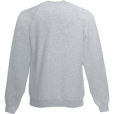 Fruit Of The Loom Kinderen Unisex Raglan mouwen Sweatshirt (Heather Grijs)