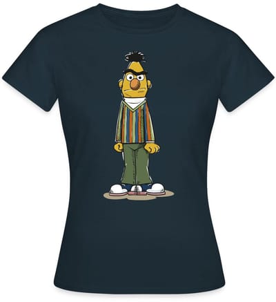 Sesamstraat Bert Pose T-Shirt Dames