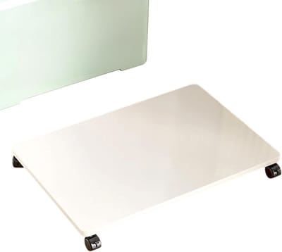 Bureauprinter Standaard - Roltafel Opbergunit - Compact Kantoor - Waterdicht Ontwerp - 45x30x6.2cm - Wit
