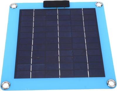 Zonnepaneeloplader - Draagbaar Paneel - Onderweg Stroom - Hoog Rendement - 20W Vermogen - Blauw
