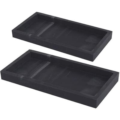 JORDAN&JUDY 2-pack siliconen dienplank met zwarte marmerprint, premium textuur, praktisch