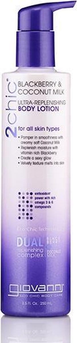 Giovanni Cosmetics - 2chic - Ultra-Replenishing Body Lotion with Blackberry & Coconut Milk - 250 ml