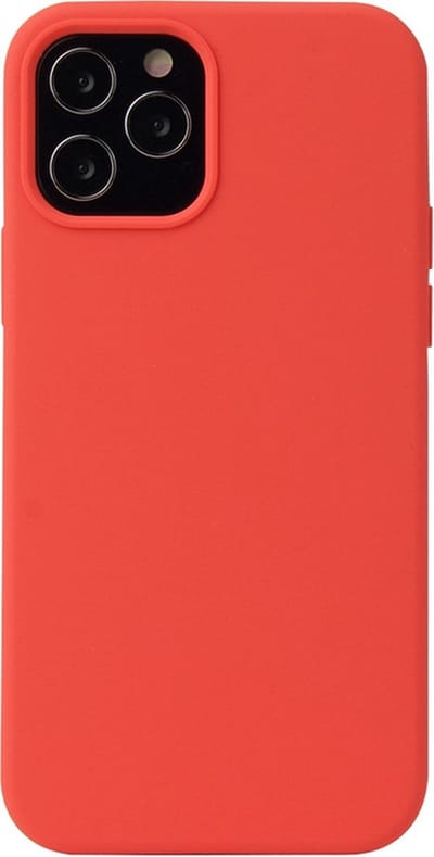 iPhone 13 MINI Hoesje - Liquid Case Siliconen Cover - Shockproof - Koraal Rood - Provium