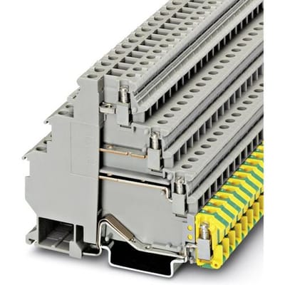 Phoenix Contact 3011038 Doorgangsserieklem 6.2 mm Schroeven Grijs 50 stuk(s)