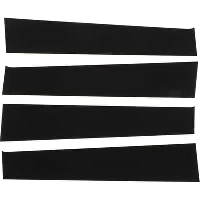 4 stuks Zwarte Raamstijlen Deurlijst B-stijlen Deur Raamlijst Auto Raamdecoratie Vervanging black
