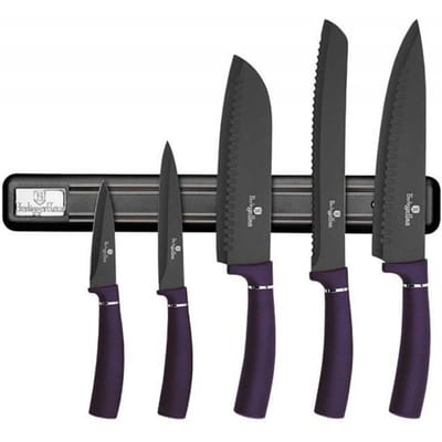 Berlinger Haus Purple Eclipse Collection - Messenset - Zwart - Non-Stick - Soft Touch